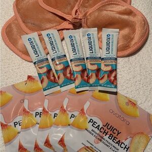 Masks, liquid iv and makeup eraser set